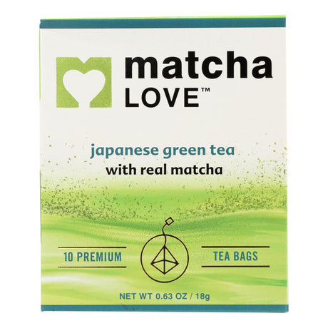 Matcha Love Green Tea Traditional Flavor Tea Bags (Pack of 6 - 10 ct) - Cozy Farm 