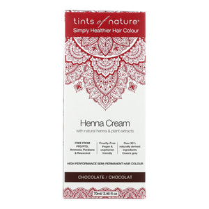 Tintes Of Naturae Henna Cream Chocolatte 2.46 Fl Oz - Cozy Farm 