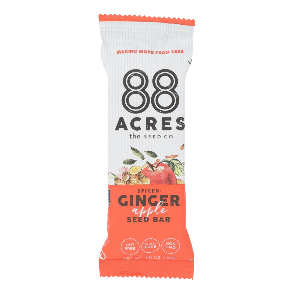 88 Acres Apple and Ginger Bars (Pack of 9 - 1.6 Oz.) - Cozy Farm 