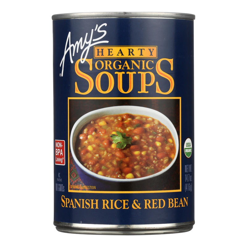 Amy's Premium Organic Spanish Rice & Red Bean Soup (14.7 Oz. Can, Pack of 12) - Cozy Farm 