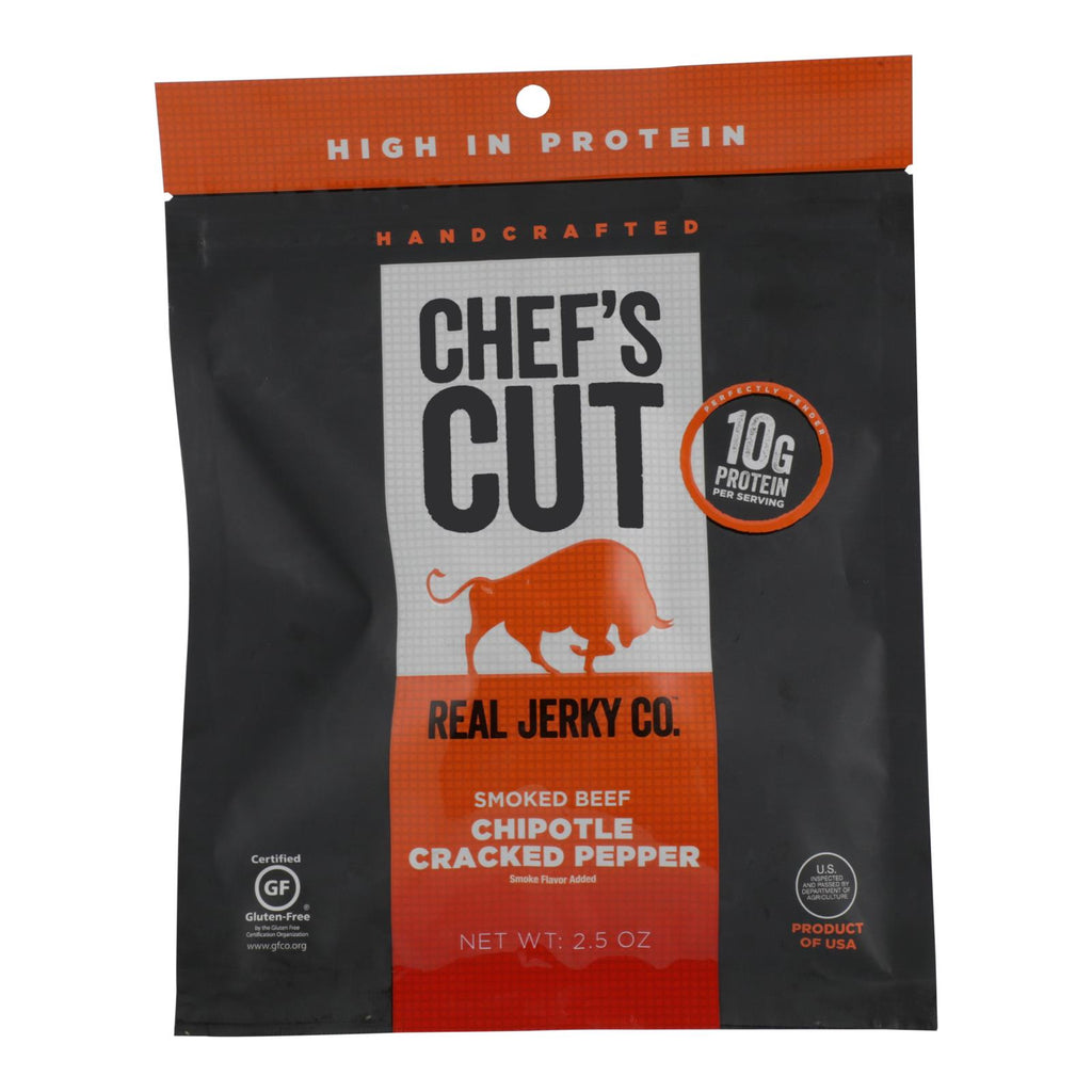 Chef's Cut Real Steak Jerky (Pack of 8) - Chipotle Cracked Pepper - Cozy Farm 