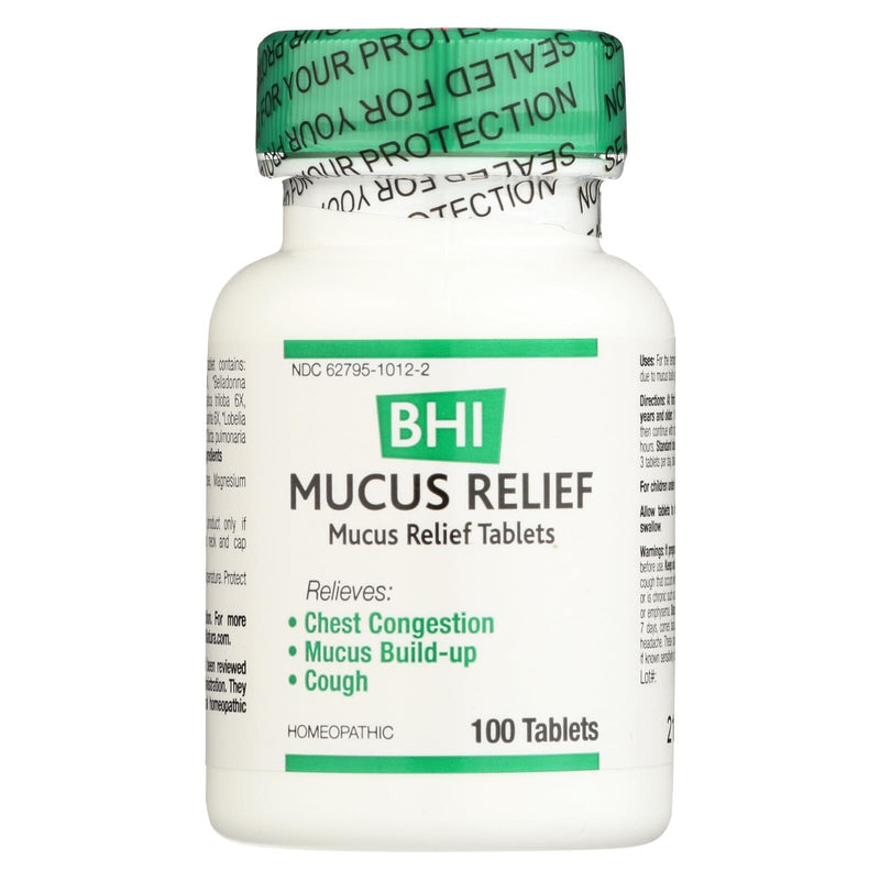 Bhi Mucus Relief Advanced Formula Extra Strength, Rapid Relief from Mucus & Chest Congestion (Pack of 100 Tablets) - Cozy Farm 