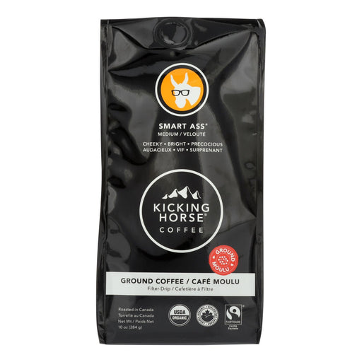 Kicking Horse Ground Coffee - Smart Ass (Pack of 6) - 10 Oz. - Cozy Farm 