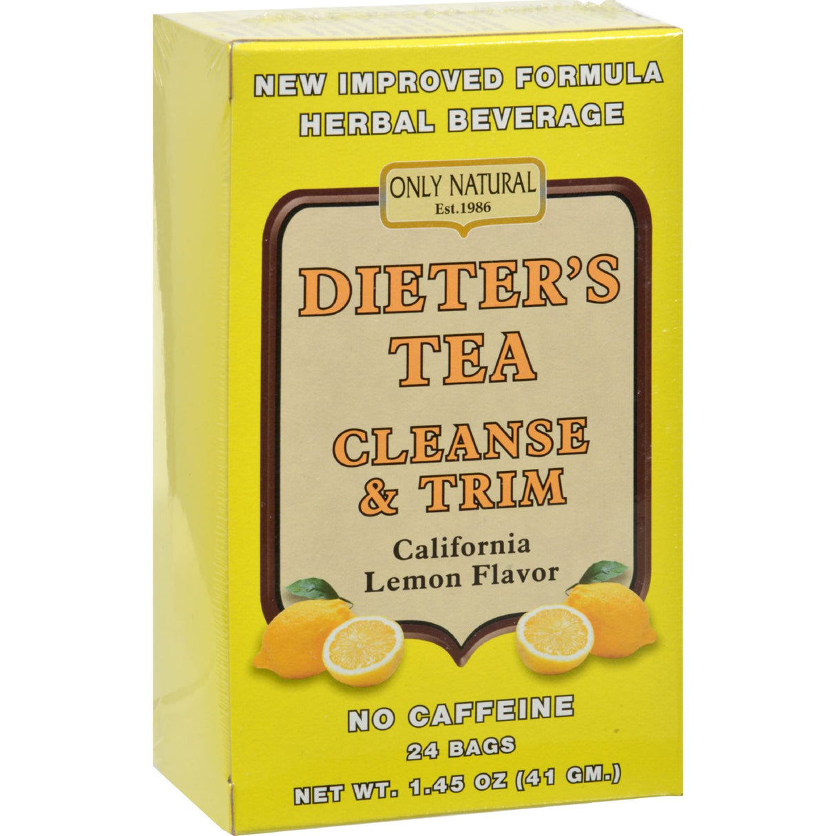 Only Natural Cleansing Diet Tea - 24-Pack Lemon - Cozy Farm 