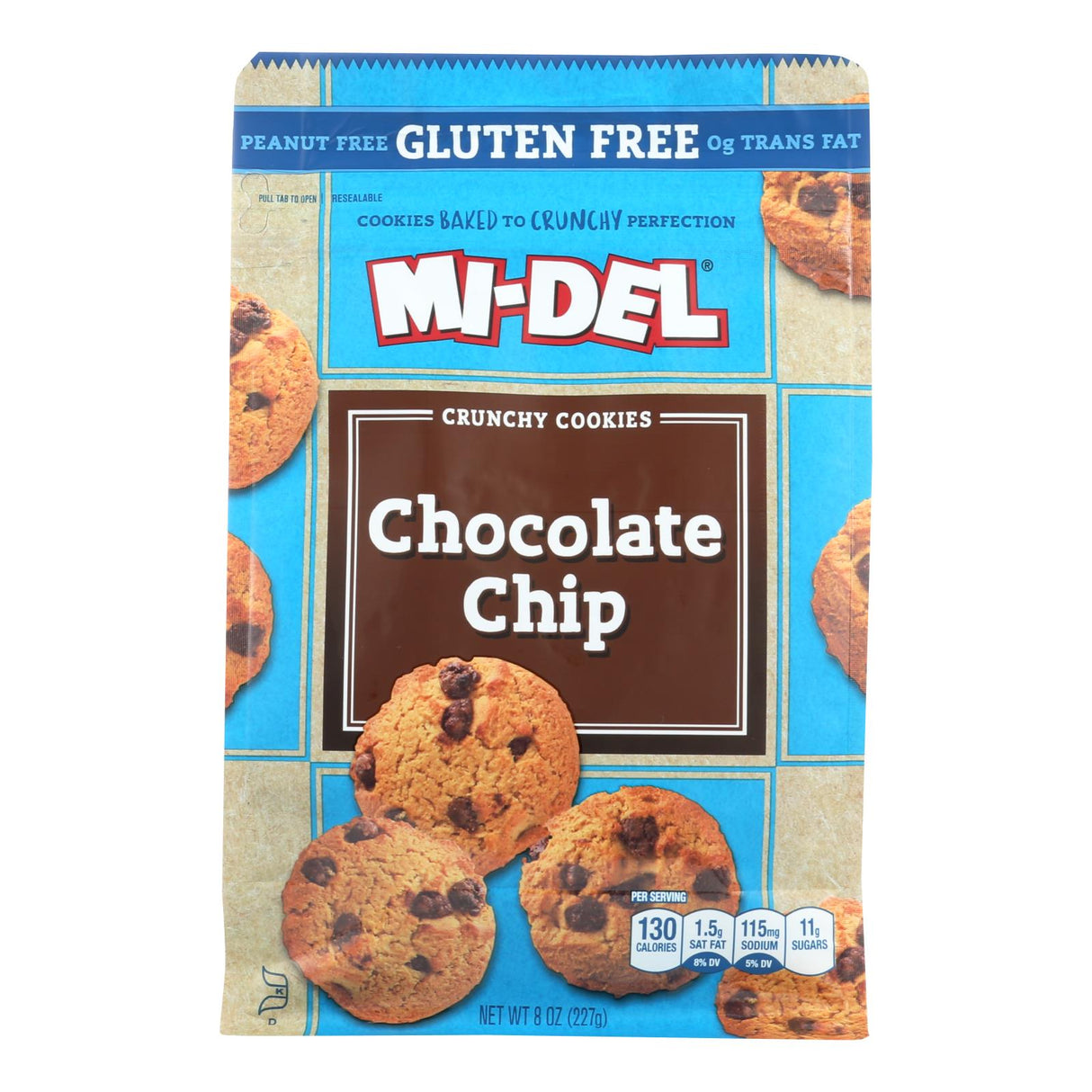 Gluten-Free Chocolate Chip Cookies by Mi-Del (Pack of 8) - Cozy Farm 