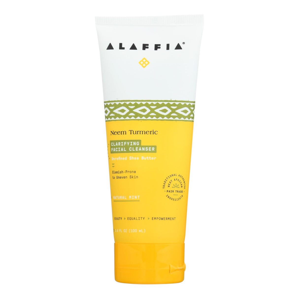 Alaffia Purifying Neem Turmeric Cleanser, 3.4 Fl Oz - Cozy Farm 