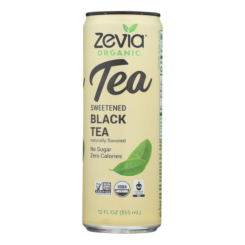 Zevia Black Tea, Crisp and Refreshing (Pack of 12 - 12 Fl Oz) - Cozy Farm 