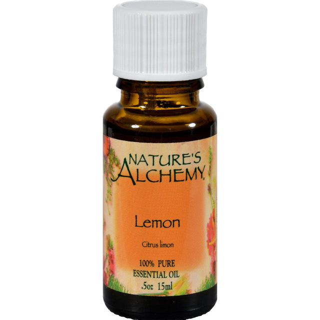 Nature's Alchemy 100% Pure Lemon Essential Oil - 0.5 Fl Oz - Cozy Farm 