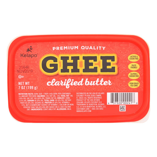 Kelapo Ghee Clarified Butter (Pack of 6 - 7 Oz.) - Cozy Farm 