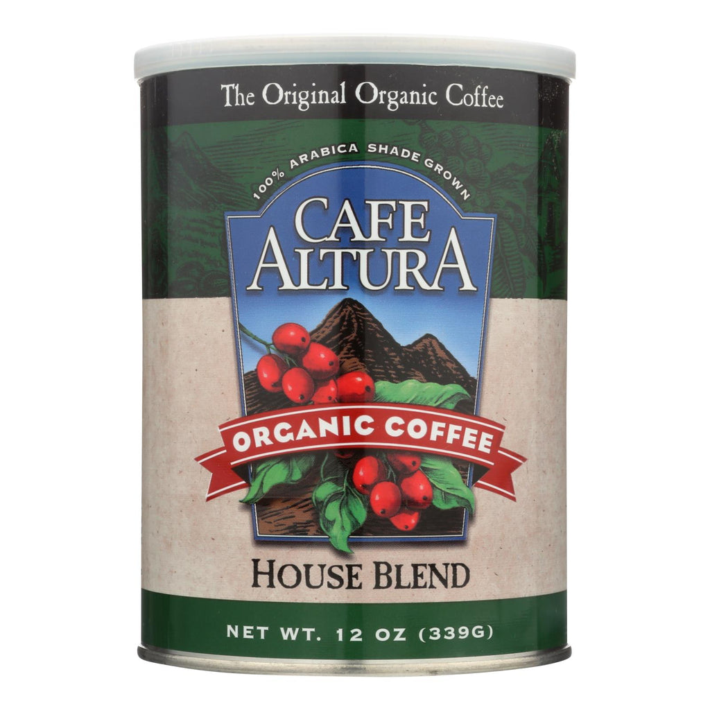 Organic Cafe Altura Ground Coffee House Blend (Pack of 6 - 12 Oz.) - Cozy Farm 