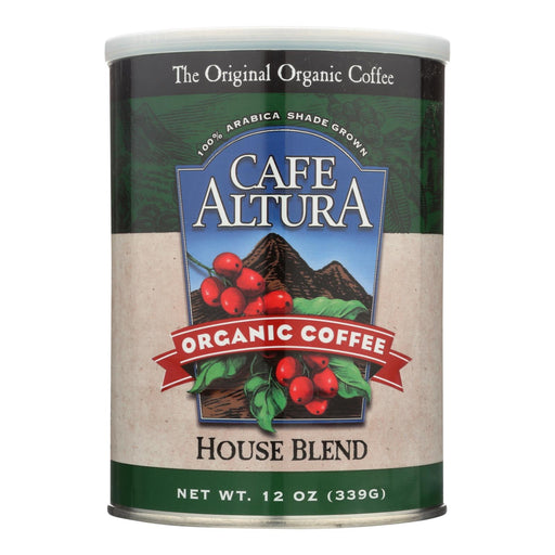 Organic Cafe Altura Ground Coffee House Blend (Pack of 6 - 12 Oz.) - Cozy Farm 