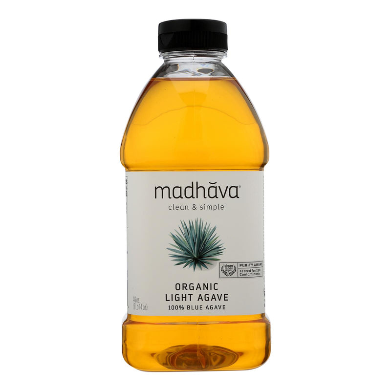 Madhava Light Honey Agave Nectar, 46 Oz. (Pack of 4) - Cozy Farm 