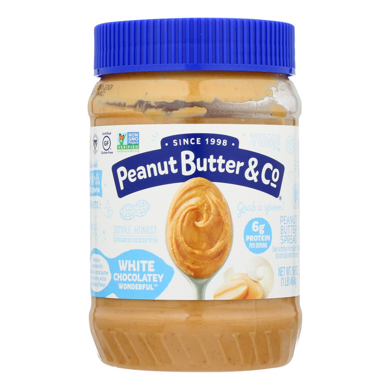 Peanut Butter & Co. White Chocolate Wonderful Peanut Butter (6-Pack, 1 lb.) - Cozy Farm 