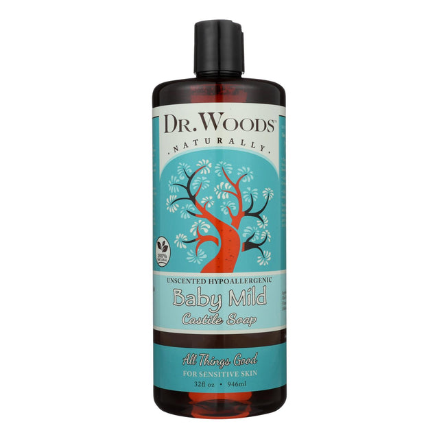 Dr. Woods Baby Mild Castile Soap - Gentle and Pure for Sensitive Skin (32 oz.) - Cozy Farm 