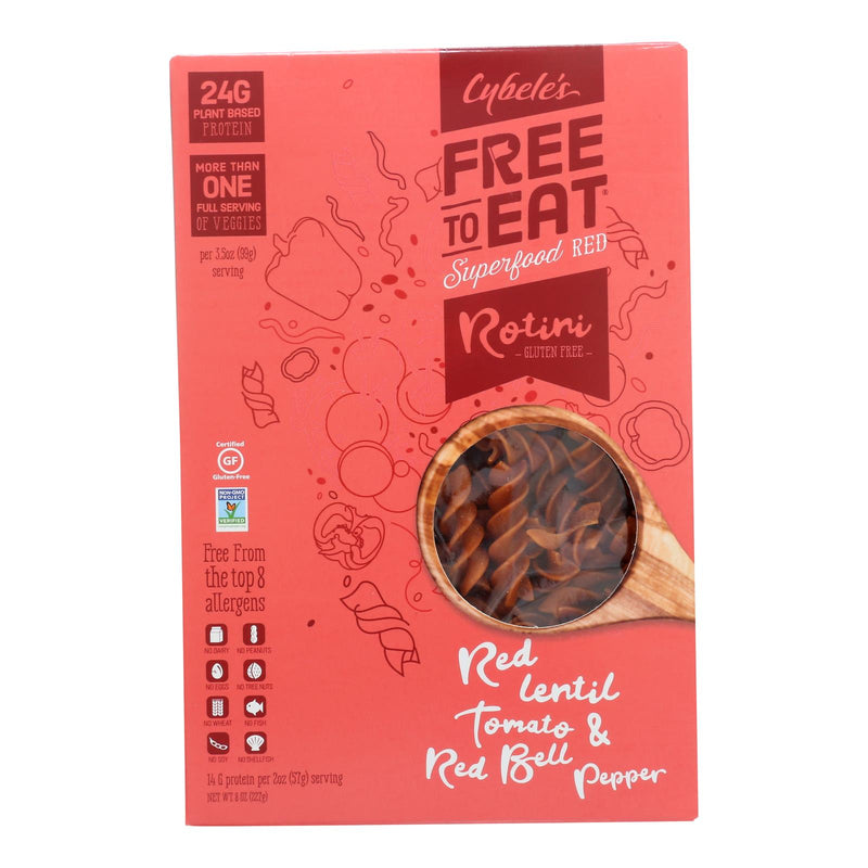 Cybele's Free To Eat Pasta Rotini Spiraled Red (Pack of 6 - 8 Oz.) - Cozy Farm 
