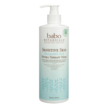 Babo Botanicals Hydra Therapy Sensitive Skin Fat-Free Wash (16 Oz.) - Cozy Farm 