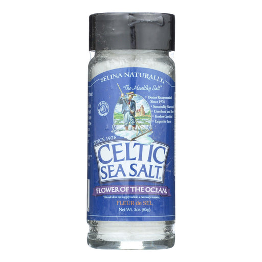 Celtic Sea Salt (Pack of 6) - 3 Oz. Flower Of The Ocean Shaker - Cozy Farm 