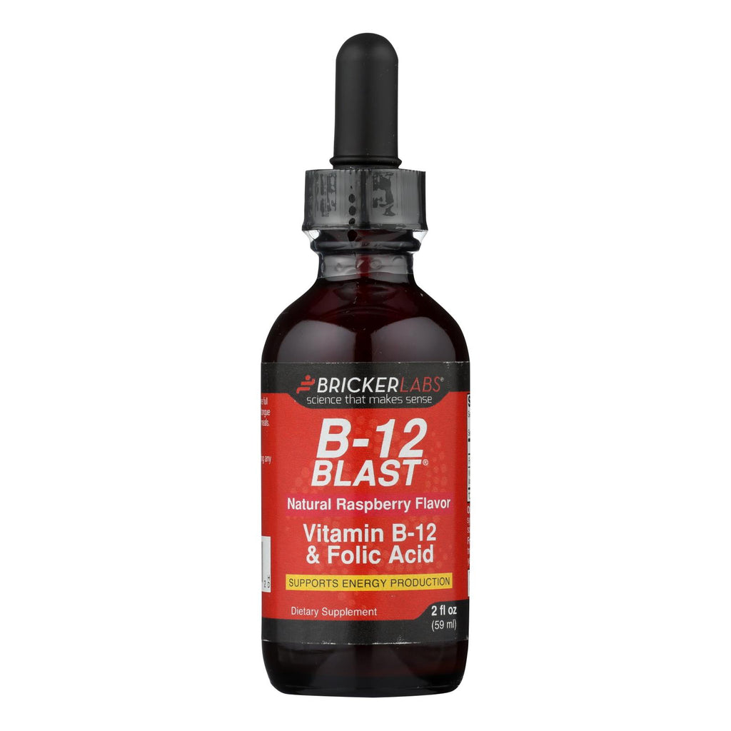 Bricker Labs - Blast B12 Vitamin B12 And Folic Acid - 2 Fl Oz - Cozy Farm 