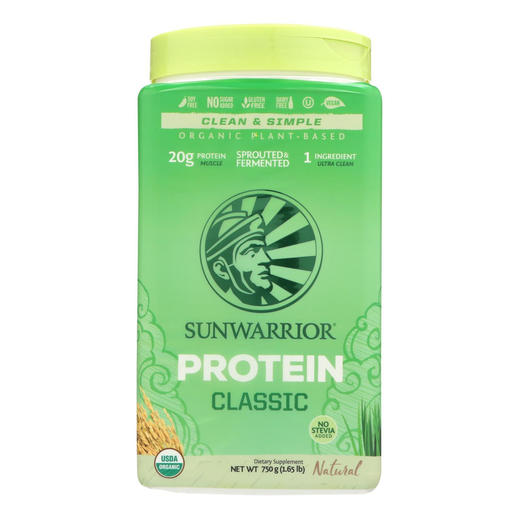 Sunwarrior Organic Classic Natural Protein (Pack of 750g) - Cozy Farm 