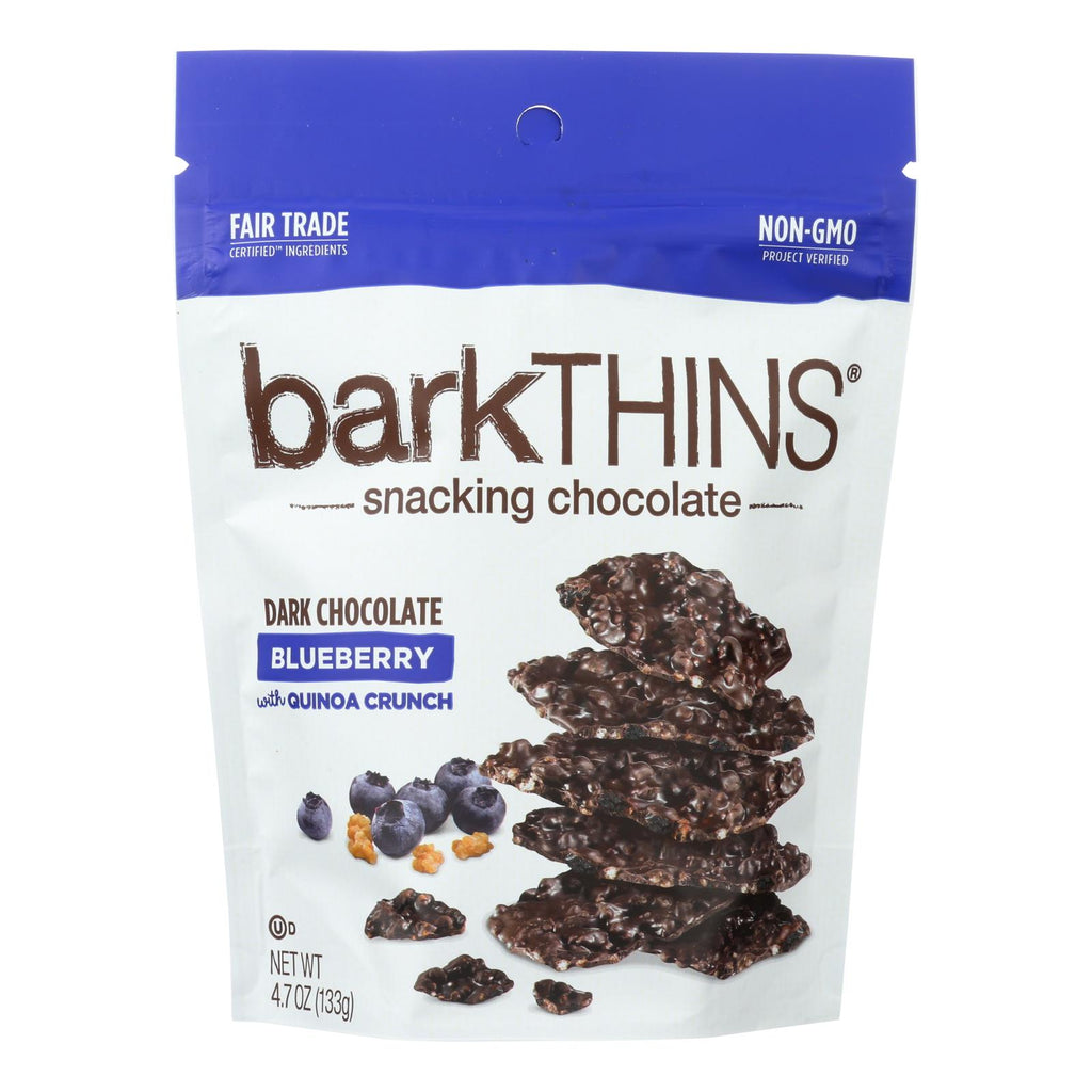 Bark Thins Snacking Dark Chocolate Blueberry With Quinoa Crunch (Pack of 12 - 4.7 Oz.) - Cozy Farm 