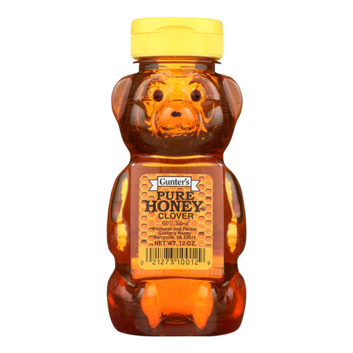 Gunter Pure Clover Honey (Pack of 12 - 12 Oz.) - Cozy Farm 