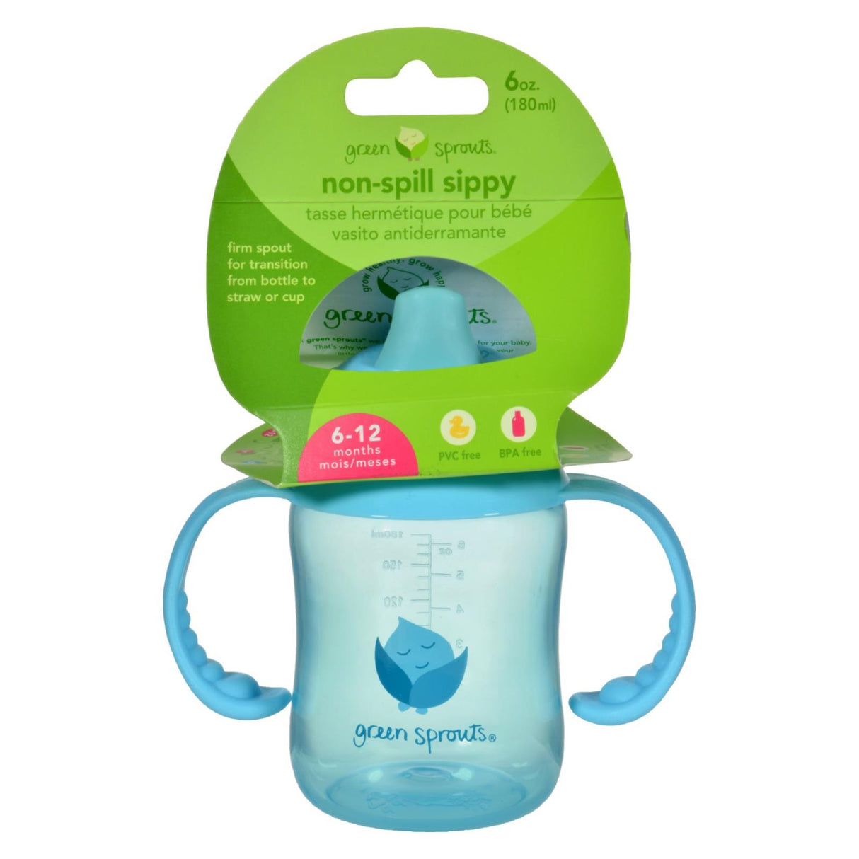 Green Sprouts Aqua Non-Spill Sippy Cup - Cozy Farm 