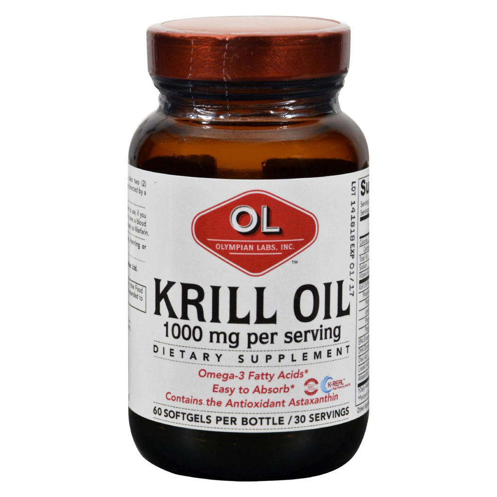 Olympian Labs Krill Oil (Pack of 60 Softgels) - 1000mg - Cozy Farm 