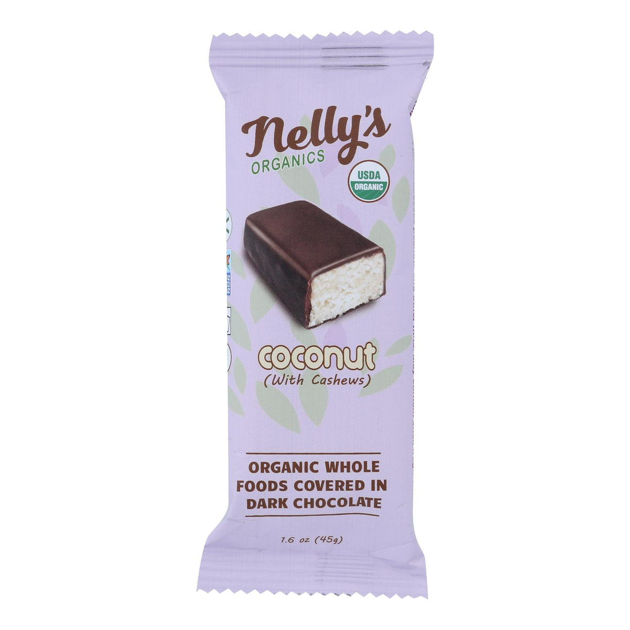 Nelly's Organics Coconut Candy Bars (Pack of 9 - 1.6 Oz. Each) - Cozy Farm 