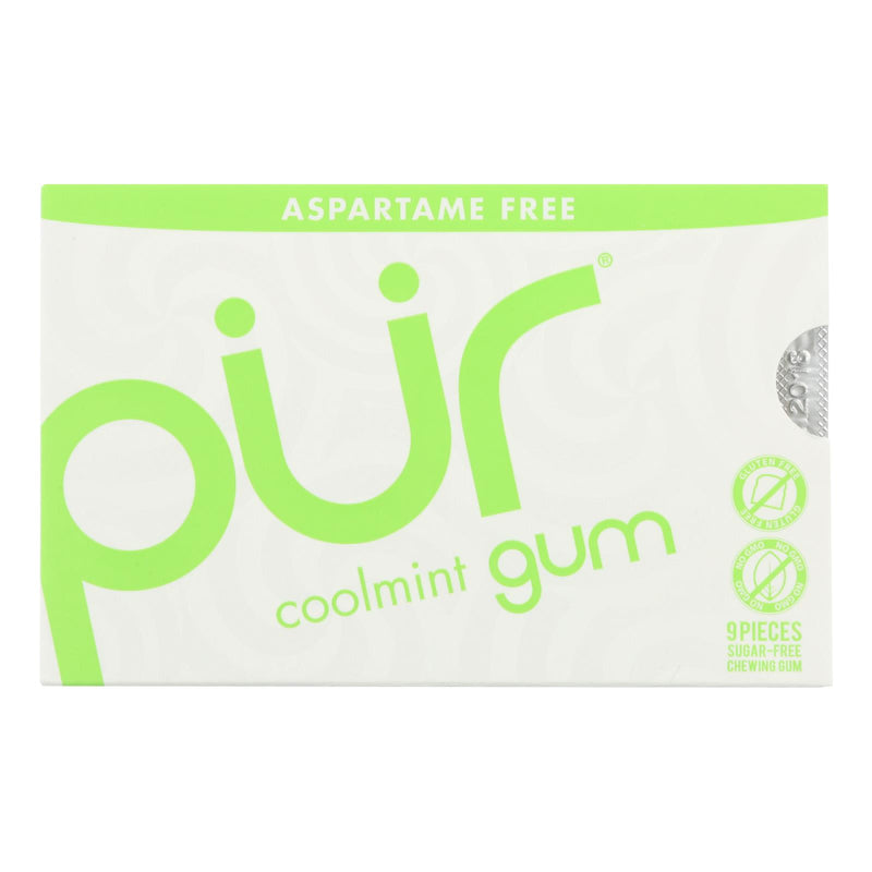 PUR Gum Coolmint Aspartame Free 9 Count 12.6 G - Cozy Farm 