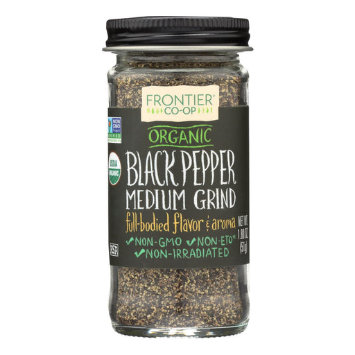 Frontier Organic Black Pepper, Medium Grind (1.80 Oz) - Cozy Farm 