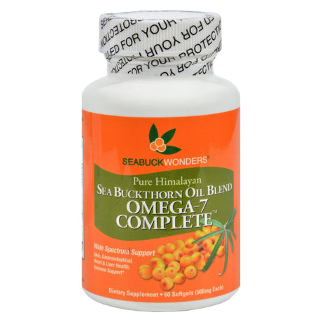 Seabuck Wonders Premium Omega 7 Sea Buckthorn Oil Softgels (500mg per serving, 60 Softgels) - Cozy Farm 