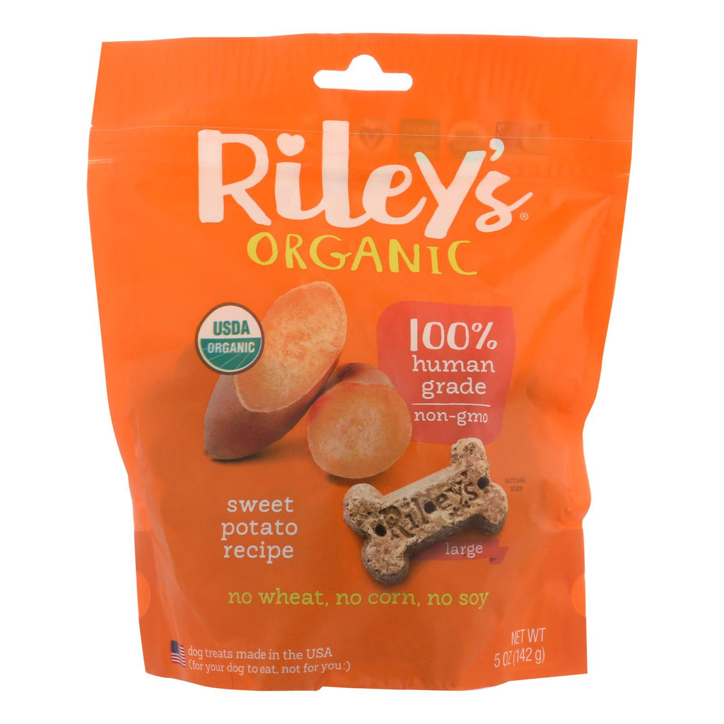 Riley's Organics Organic Dog Treats, Sweet Potato Recipe (Pack of 6) - 5 Oz. - Cozy Farm 