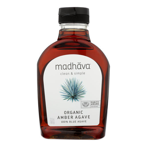 Madhava Organic Agave Nectar Honey - Amber (Pack of 6) - 23.5 Oz. - Cozy Farm 