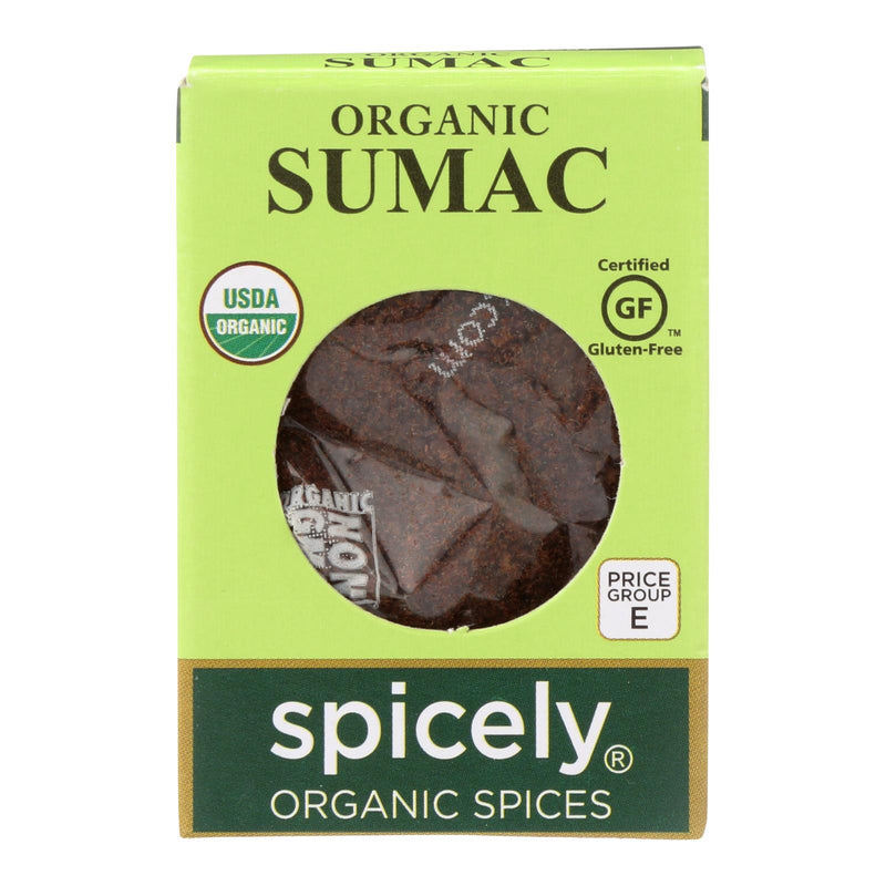 Spicely Organics Organic Sumac - 0.45 Oz., Pack of 6 - Cozy Farm 