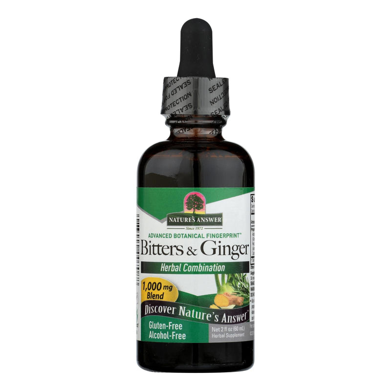 Nature's Answer Bitters with Ginger Alcohol-Free - 2 Fl Oz - Cozy Farm 