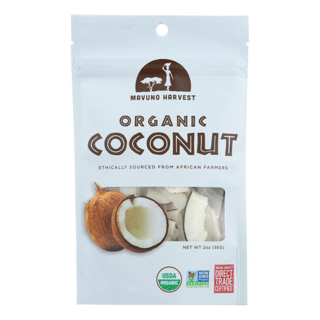 Mavuno Harvest Organic Dried Coconut Flakes - 6-Pack, 2 Oz. Packs - Cozy Farm 