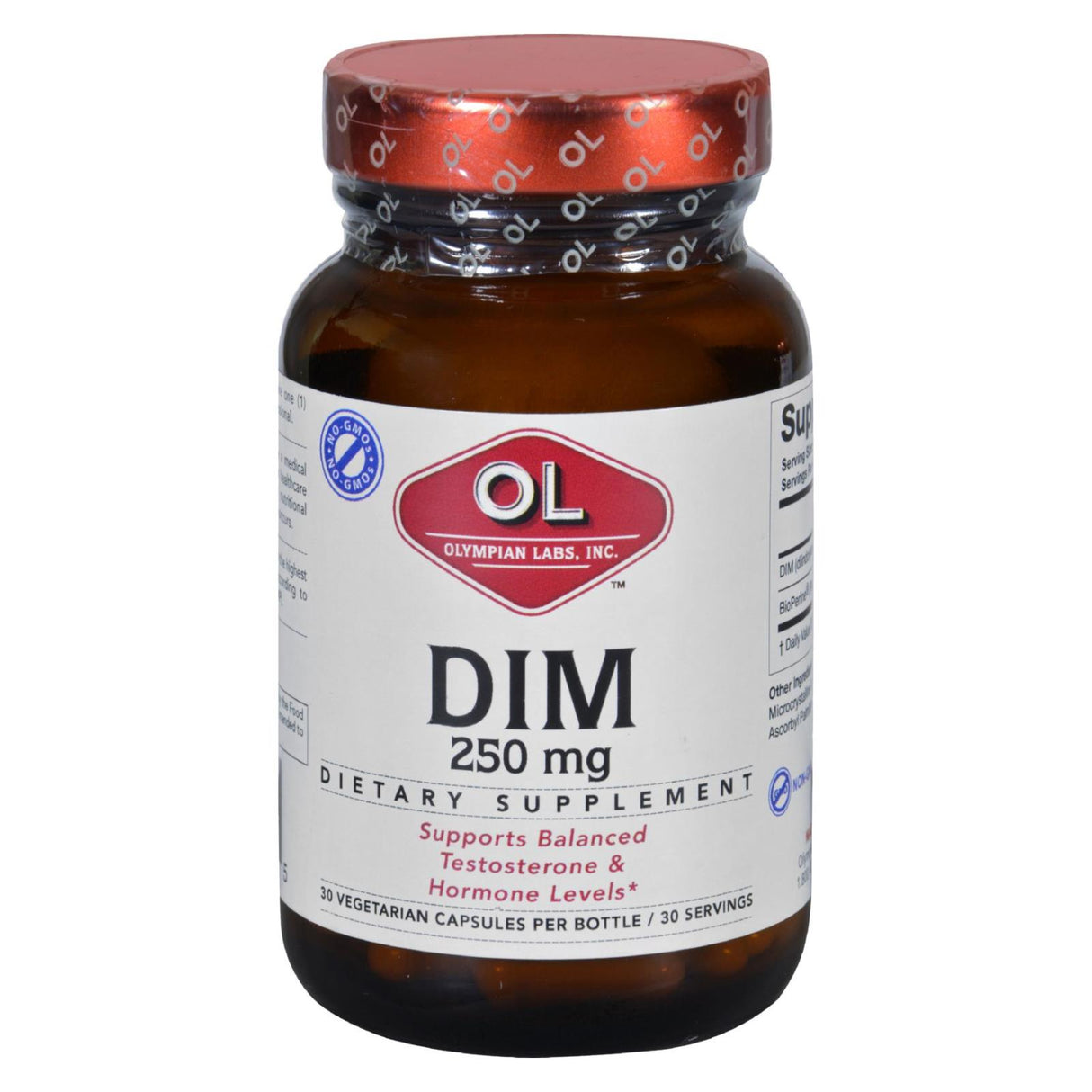 Olympian Labs DIM - 250mg (Pack of 30 Vegetarian Capsules) - Cozy Farm 