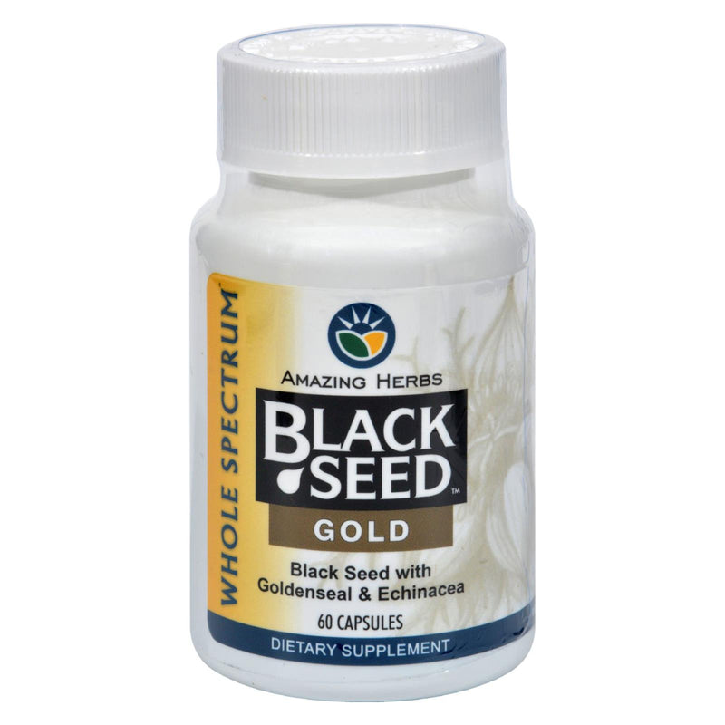 Amazing Herbs Black Seed Gold Capsules, 60-Count - Cozy Farm 