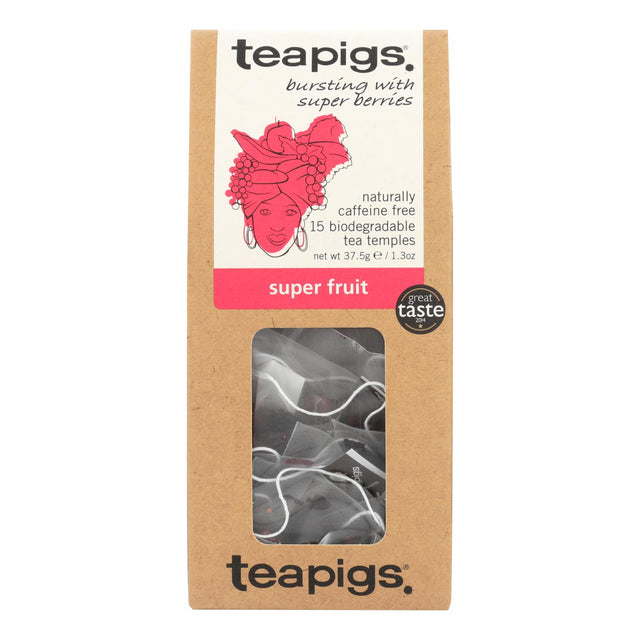 Teapigs Super Fruits Super Berry Burst 90 Teabags (6 boxes of 15) - Cozy Farm 