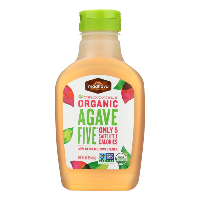 Madhava Organic Agave Five Nectar Honey 6-Pack (16 oz. Each) - Cozy Farm 