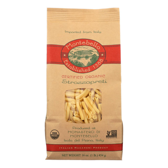 Montebello Organic Pasta Strozapreti, 1 lb (Pack of 12) - Cozy Farm 