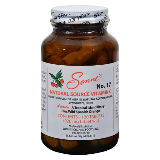 Sonne's Natural Source Vitamin C (Pack of 120 Tablets No. 17) - Cozy Farm 