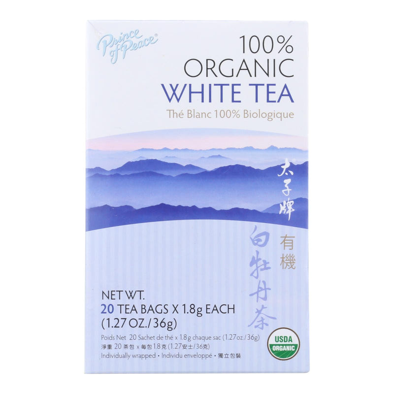 Prince Of Peace Organic Premium Peony White Tea, Pack of 20 - Cozy Farm 