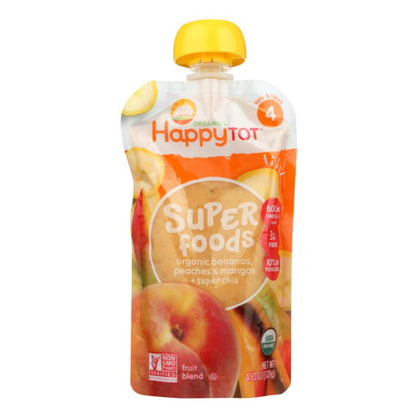 Happy Baby Happytot Organic Superfood Banana Peach and Mango (16 - 4.22 Oz. Pouches) - Cozy Farm 