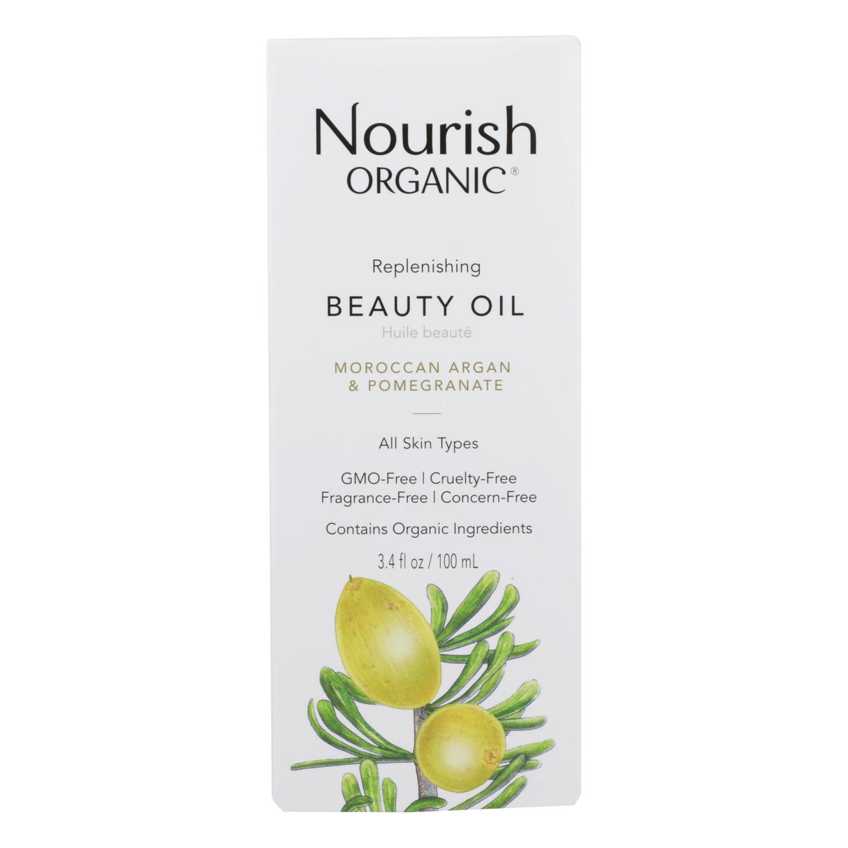 Nourish Organic Argan Oil - Multi-Purpose Replenishment, 3.4 Oz. - Cozy Farm 