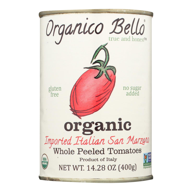 Organico Bello Organic Whole Tomatoes, 14.28 Oz., Pack of 12 - Cozy Farm 