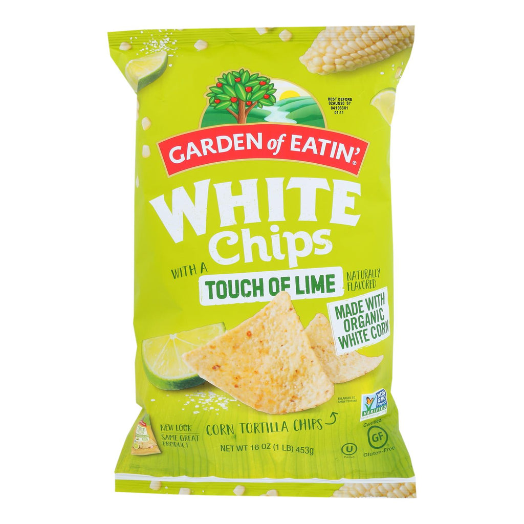 Garden of Eatin' White Corn Tortilla Chips with Lime (Pack of 12 - 16 Oz.) - Cozy Farm 