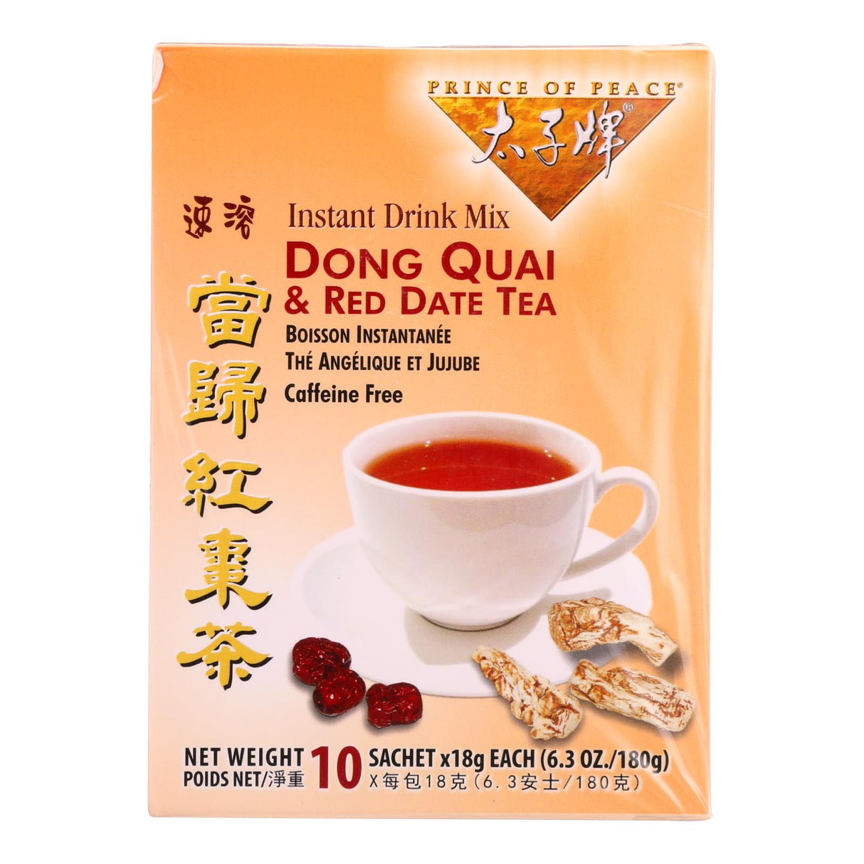 Prince of Peace Dong Quai & Red Date Herbal Tea, Pack of 10 - Cozy Farm 