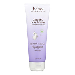 Babo Botanicals Calming Baby Lotion with Organic Lavender (8 Fl Oz) - Cozy Farm 