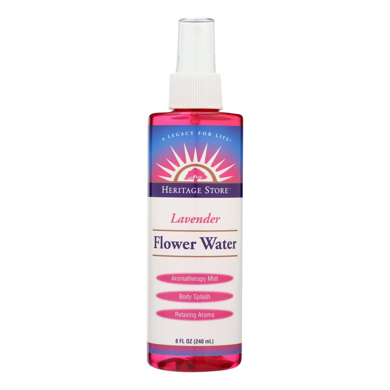 Heritage Products Flower Water Lavender - 8 Fl Oz. (Pack of 8) - Cozy Farm 